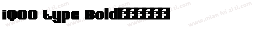 iQOO type Bold字体转换